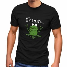 Herren T-Shirt Frosch Yoga