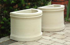 🔶Pflanzschale Wandgefäß Ischia II 66x55 cm Sandstein Blumenkasten BLACKFORM