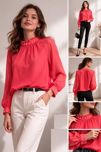 Bluse pink damen - pink,