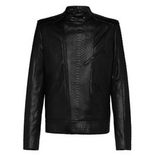 Herren Schwarz 100% Echtleder