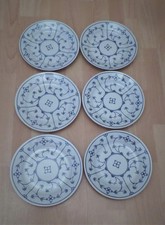 6 Essteller, flache Teller