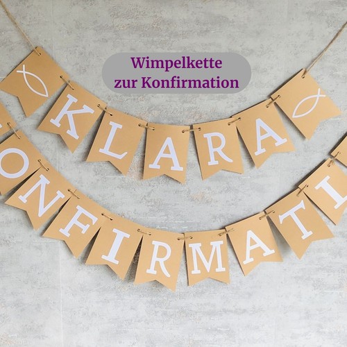 Konfirmation deko girlande - deko,