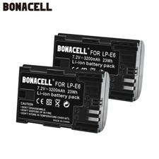 2X 3200mAh LP-E6 Akku für
