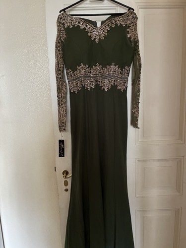 Damen abendkleid lang grün - abendkleid,