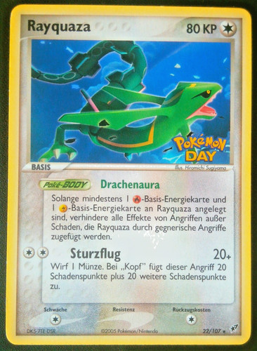 Pokémon rayquaza 107 - rayquaza, ex