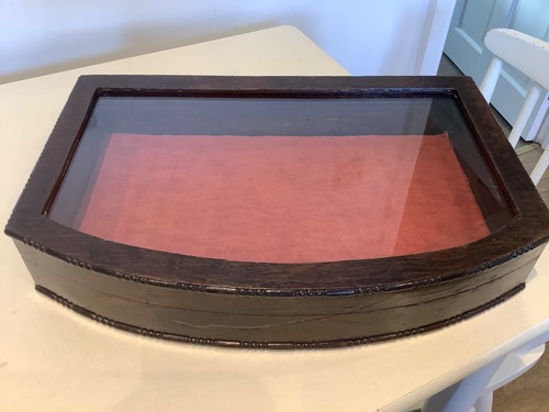 Vintage tischvitrine eiche mit - eiche,