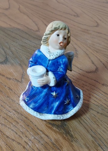 Goebel engel kerzenhalter blau - goebel,