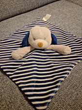 Schmusetuch Hund Obaibi blau weiß gestreift Top Zustand 