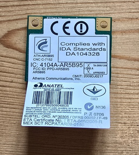 Atheros ath ar5b95 wlan - atheros, karte