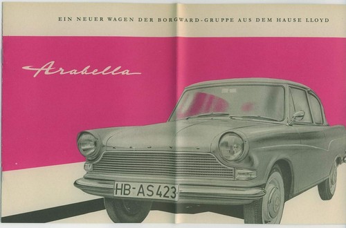 Lloyd arabella 1959 prospekt - lloyd,