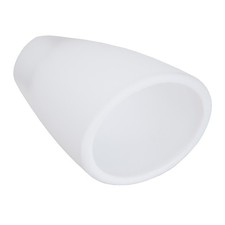 Schutenglas weiß Lampenglas