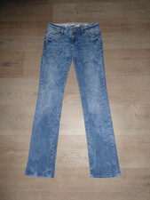 MAVI OLIVIA LOW RISE STRAIGHT LEG weiche Stretch Jeans Blau Meliert W28 L34 TOP