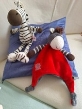 Nici Zebra und Zebra von*Die Spiegelburg*, 2 Zebra-Kuscheltiere