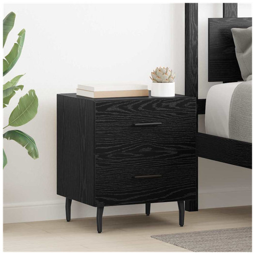 Nachtschrank schwarz eiche - schwarz,