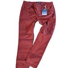 Street One Jeans Hose Modell York Cargo-Style rot Ton beschichtet (2 030) NEU
