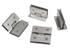 Glastürbeschlag Edelstahl Scharnier Türbeschlag Glas Halter Dusche Bad Zubehör