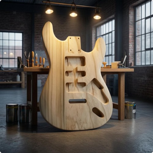 Gitarrenkorpus aus