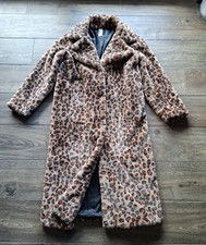 Violet Mantel,Gr. 8/S,braun,Plüsch,Leopardenmuster,NEU