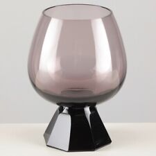 1 Cognacglas Cognacschwenker Friedrich Kristall Glas aubergine 8,7 x 4,5 cm 60er