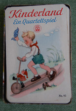 Kinderland. Ein älteres Quartettspiel 50er F.X. Schmid Orginal-Plastikschuber