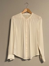 Hugo Boss Damen Elegante Seidenbluse in weiß, Größe 38