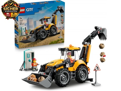 Lego city gelber baggerlader - lego,