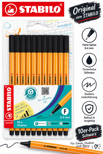 Stabilo point 88 fineliner - **stabilo,
