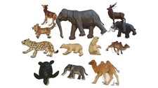 Schleich Spielfiguren Konvolut Tiere Elefant Tiger Leopard Bär Schildkröte