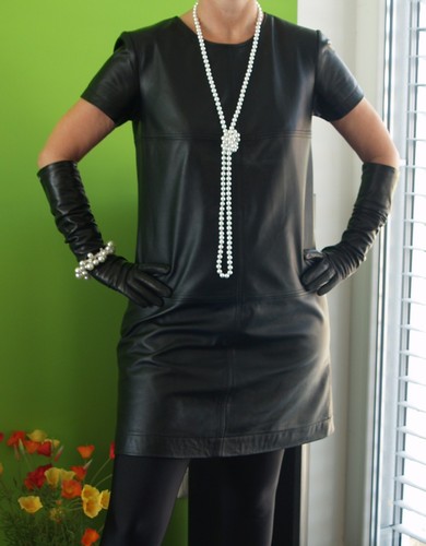 Lederkleid echt leder 36 - leder ,