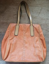 Handtasche, Tasche, David Jones, erweiterbar, Orange-hellbraun,