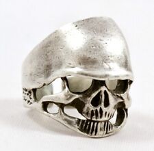 TOTENKOPF Ring SILBER Scull Biker Gothic silver Memento Mori Kult STATUS