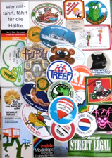 Aufkleber-Sammlung 30 Stück Werbeaufkleber Konvolut Set Lot 80er 90er Stickers