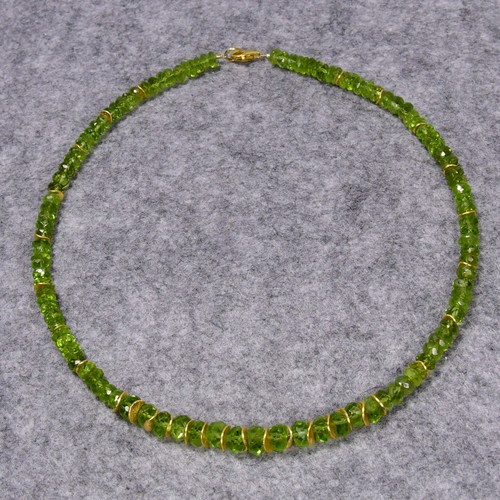 Peridot halskette 925er - peridot,