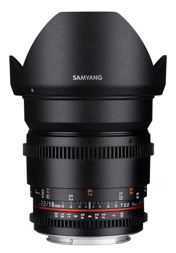 Samyang 16mm vdslr ed as - 16mm, t2.2
