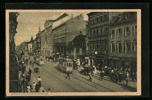 Ansichtskarte karlsruhe - ansichtskarte,
