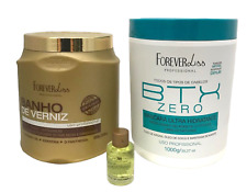 Haarrelaxer Keratin BTX Zero & Banho de Verniz Feuchtigkeitsmaske Forever Liss