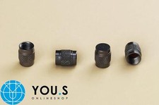 4 x Dark Grey Aluminium Valve