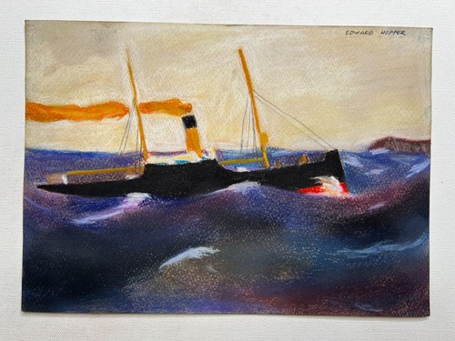Edward hopper zeichnung auf - zeichnung,