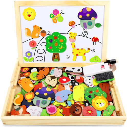 Magnetisches holzpuzzle 110 - magnetisches,