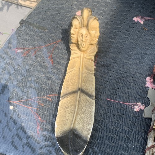 Indianische skulptur feder mit - indianische,