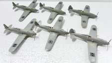 Macchi MC.202 3x Folgore 3x Veltro Luftwaffe Italien WW2 WK2 gebaut 1:72 Bastler