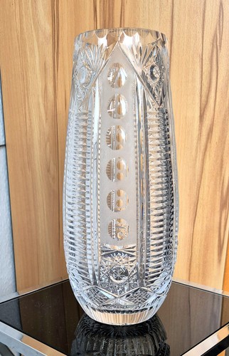Große vase aus bleikristall - vase,