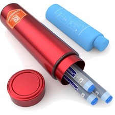 Insulin Pen Kühltasche 60H Tragbar Medizin Kühler Reise TSA zugelassen