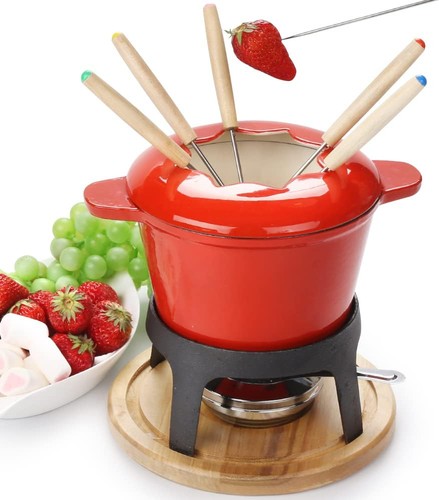 Fondue set keramik cheese - set,