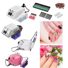 Elektrische Nagelfräser Profi Nagelstudio Maniküre Komplettset Pediküre Set