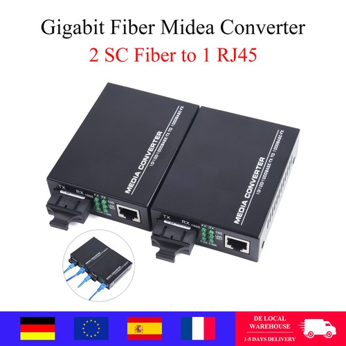 Gigabit-Glasfaser-Medienkonver