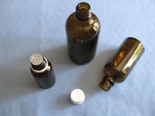 8x Tropfflaschen DIN 18 Braun