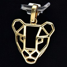 Feiner Pantherkopf Anhänger 585 14K ECHT GOLD NEU Geschenk Idee Weihnachten