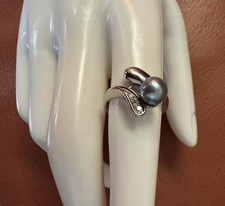 Tahiti Perle Brillant Ring 585