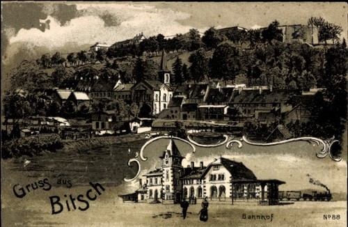 Litho bitche bitsch lothringen - litho,